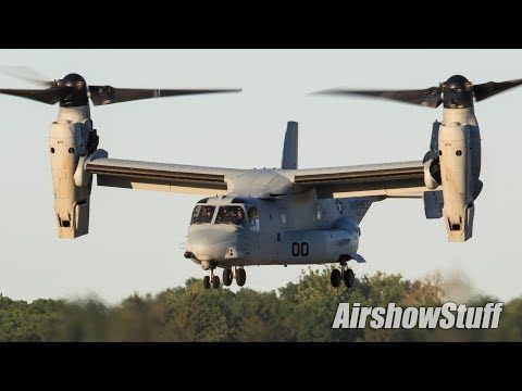 Sunset MV-22 Osprey Demo - America's Freedom Fest 2018