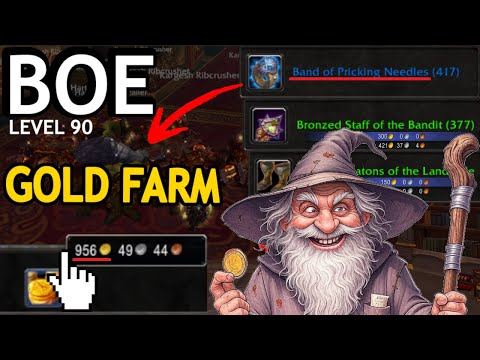 MoP Classic BOE Farm!💰Level 90 Solo Gold Making Method [2026] Raw Gold Farm | WoW Guide