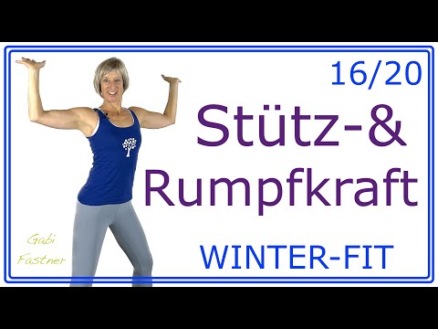 16/20⛷️32 min. Stütz- und Rumpfkraft-Training | Powerworkout ohne Geräte, für Fortgeschrittene