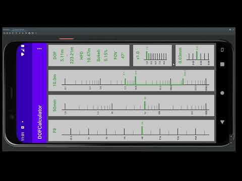DOF Calculator Video