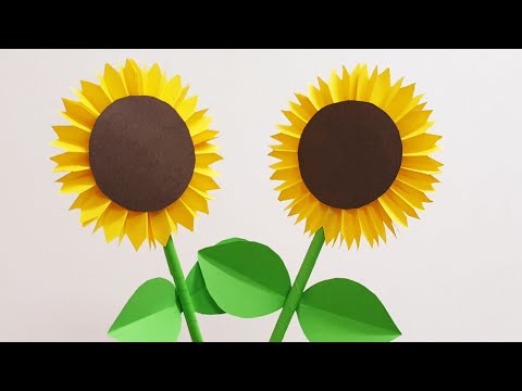 DIY very easy paper Sunflower ,paper flowers,