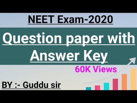 NEET Exam paper  answer key -2020