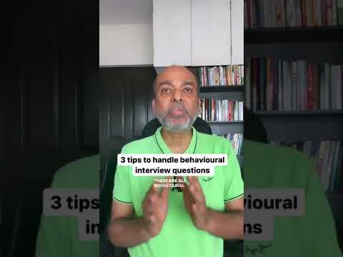 3 tips to handle behavioural interview questions #shorts