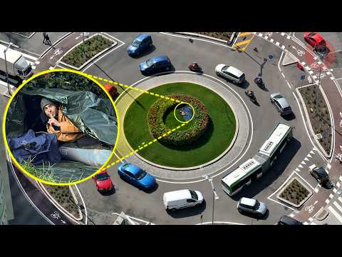 I Live 24 Hours Hidden in Milan's Busiest Roundabout - Stealth Camping Milano EP.1 - theShow