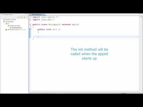 Simple Applet Java Quick Tip