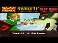 Smash Remix Classic Mode Remix 1P Gameplay With Young Link VERY HARD