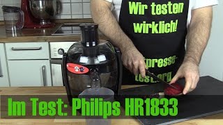 Philips HR1832 (HR1833/00) Entsafter im Test