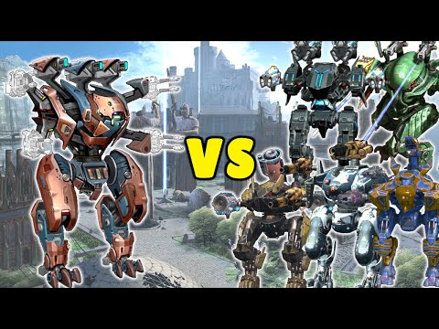 TYPHON VS ARES, HAWK, SCORPION , FENRIR & CERBERUS | War Robots Test Server Duel Comparison