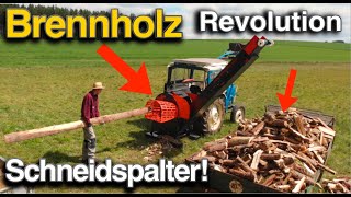 Die schnellste art Brennholz zu machen die niemand kennt! Schneidspalter: Top oder Flop?!