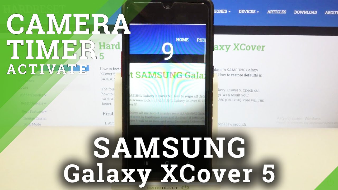 How to Activate Camera Timer in SAMSUNG Galaxy XCover 5 – Take Timed Photo