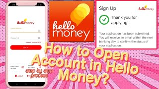 How to Open Account In Hello Money / howhow