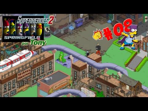 Los Simpson Springfield, Superhéroes 2 "Cap. 8 - Extraterrestre y Mansión verano nivel 3" Tony