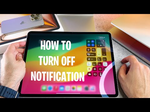 How To Turn Off Notifications On iPad Air M2 - 2024 version