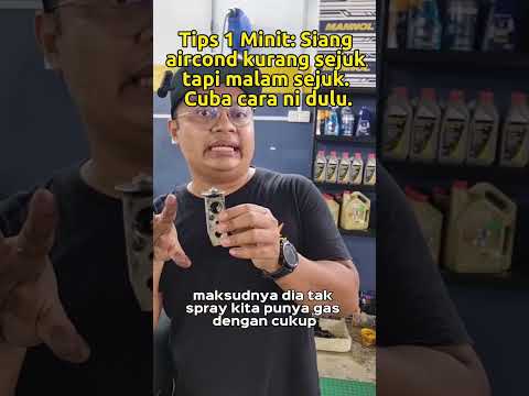 Tips 1 minit: Siang aircond panas tapi malam aircond sejuk. Cuba buat cara ni dulu