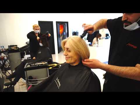 ANTI AGE HAIRCUT - PERFECT SHORT THICK HAIR BLONDE BOB FOR OLDER WOMEN