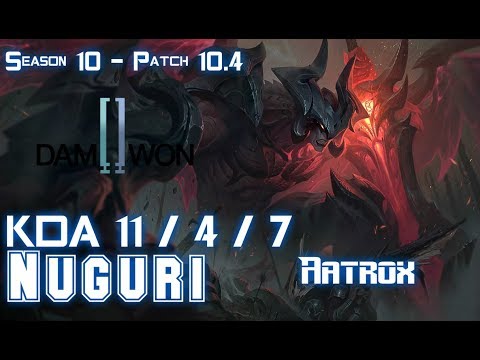 DWG Nuguri AATROX vs ORNN Top - Patch 10.4 KR Ranked