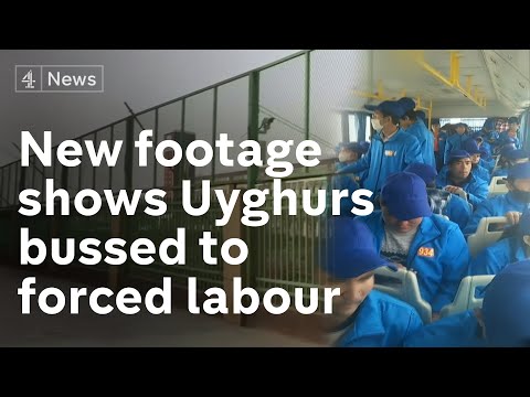 New footage shows Uyghurs bussed across China for forced labour in factories