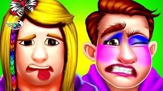 Fun Baby Care Games for Kids to Play | Daddy Makeover Spa Makeup Hairstyle Adventure for Girls