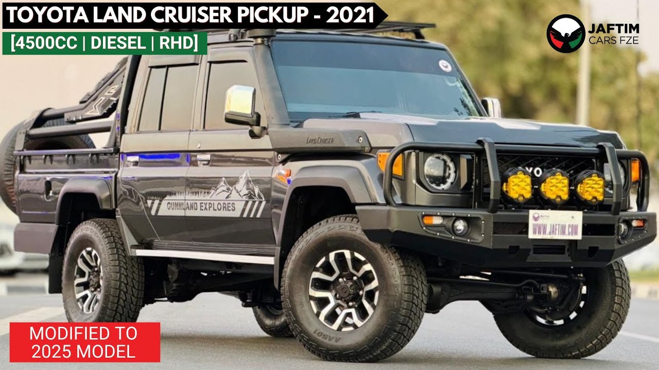 تويوتا لاند كروزر بيك آب MODIFIED TO 2025 MODEL | 4.5L DIESEL | OFF ROAD MODIFIED | MANUAL TRANSMISSION | RHD video
