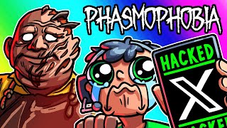 Phasmophobia - Nogla's X Account Gets Hacked Mid Hunt!