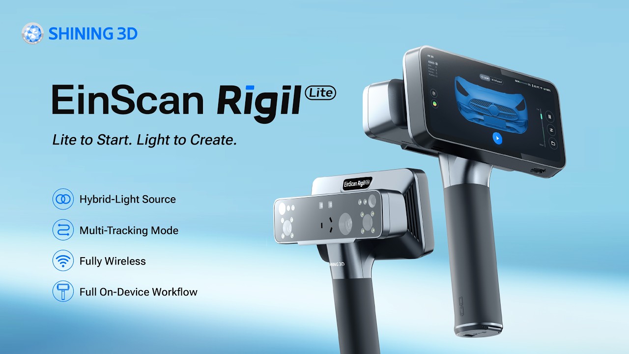 EinScan Rigil Lite Professional 3D Scanners Demo Video