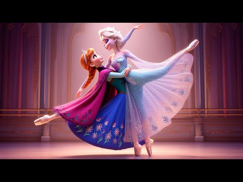 🩰✨ Ballerina Elsa & Anna Dazzle the Stage with a Magical Dance Performance! ❄️💖