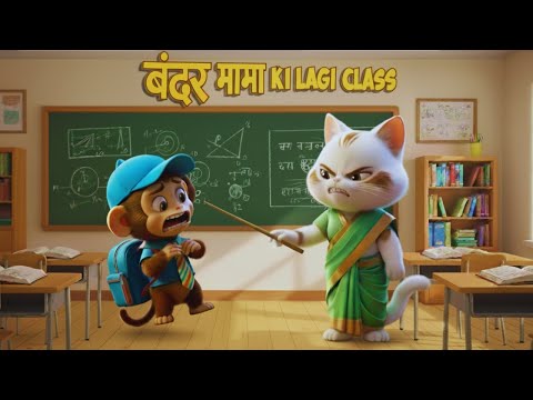 Bandar Mama 🐒 3D Animated Hindi Rhymes| Funny Kids Video | ARPITOTS