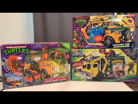 Teenage Mutant Ninja Turtles Mutant Mayhem Pizzafire Van 4K comparison video review