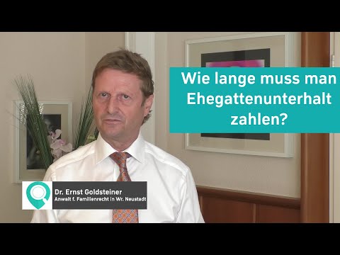 Wie lange muss man Ehegattenunterhalt zahlen?