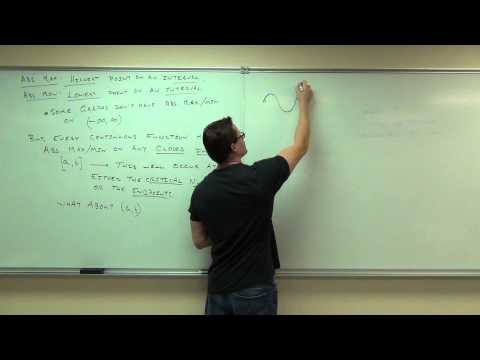 Calculus 1 Lecture 3.1:  Increasing/Decreasing and Concavity of Functions
