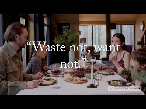 "Waste Not, Want Not" Proverb Meaning, Origin & History | Poignant Proverbs
