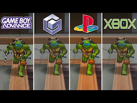 TMNT 2 Battle Nexus (2004) GBA vs Gamecube vs PS2 vs XBOX (WHich One is Better!)