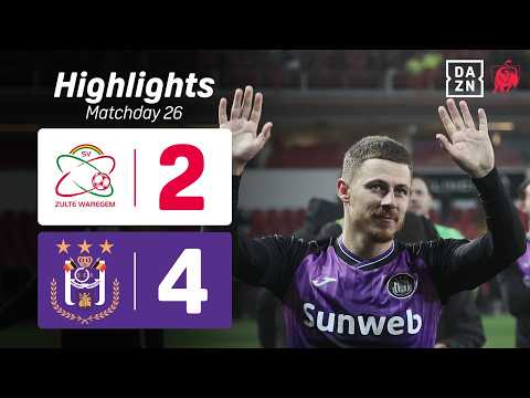 Thorgan Hazard single-handedly secures victory! 🎩🟣 | Zulte Waregem - RSC Anderlecht