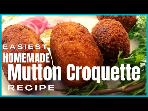 MUTTON CROQUETTES RECIPE | CROQUETTES RECIPE | MINCE CROQUETTES RECIPE | CLASSIC CROQUETTES