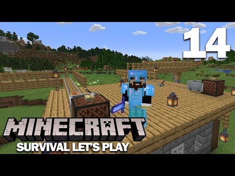 BUILDING A MINECART MONORAIL STATION | Minecraft 1.17.1 Survival Let's Play | Episode 14