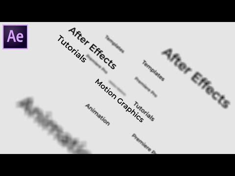 Camera Fly Trough Text Animation in After Effects - After Effects Tutorial | Text Reveal