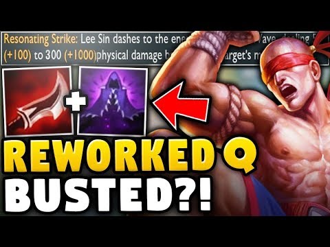WTF?! RIOT JUST BROKE LEE SIN... | FULL LETHALITY LEE SIN WITH *NEW* Q REWORK - League of Legends