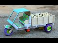 How To Make Matchbox TUK TUK Loading Rickshaw At Home DIY Cargo Auto Rickshaw Toy Dc Motor Auto