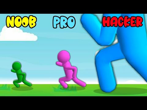 NOOB vs PRO vs HACKER in Giant Rush - All Levels Gameplay, New Game (Android, iOS)
