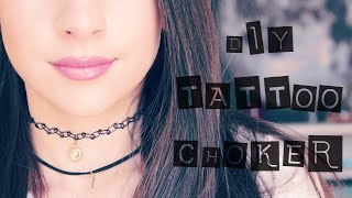 DIY Tattoo Choker with Pendant