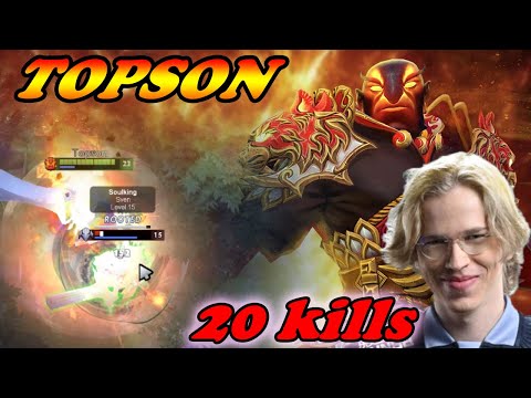 Topson Ember Spirit mid 20 kills | Immortal Best Ranked Gameplay