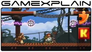 Donkey Kong Country Returns: Slammin' Steel 7-2 (Puzzle Pieces, KONG Letters Guide, Walkthrough)