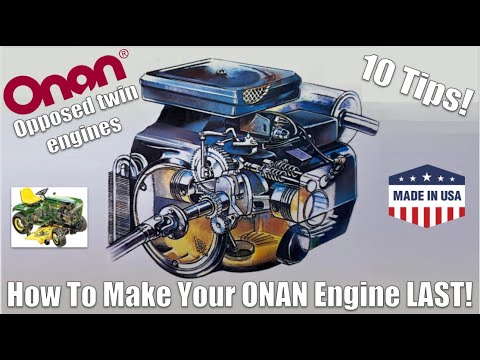 10 Tips to MAXIMIZE the Life of the ONAN Engine in Your Garden Tractor - Long Live the Opposed Twin!