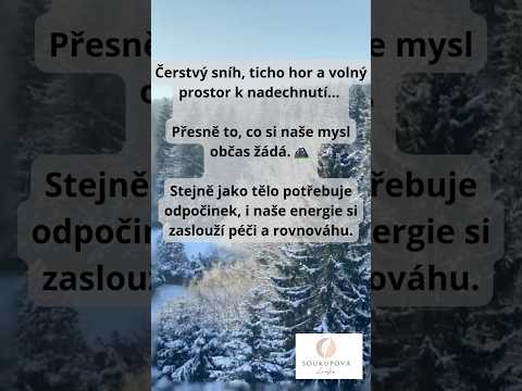 Klid v horách, klid v duši ❄️✨ #lenkasoukupova #lifebalanceguide #hory #lenkasoukupovacz #energy