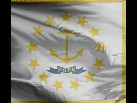 🏳️State Flag of Rhode Island & State Song | USA  🏳️