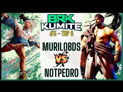 SF6 👊 MuriloBds (Lily) vs NotPedro (Ryu) 👊 BR Kumite #3 - Street Fighter 6 - Top 8