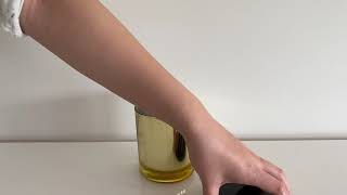 Small Classic Tumbler - Gold Jar with Black Metal Lid - 145mls