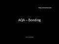 AQA 1.3 Bonding REVISION