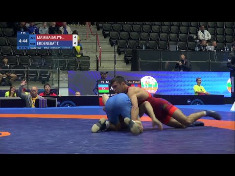 1/4 FS - 61 kg: A. MAMMADALIYEV (AZE) v. T. ERDENEBAT (MGL)