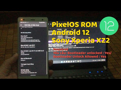 Caption | Flash custom rom PixelOS Android 12 on Sony Xperia XZ2/XZ3 with Unlocked Bootloader